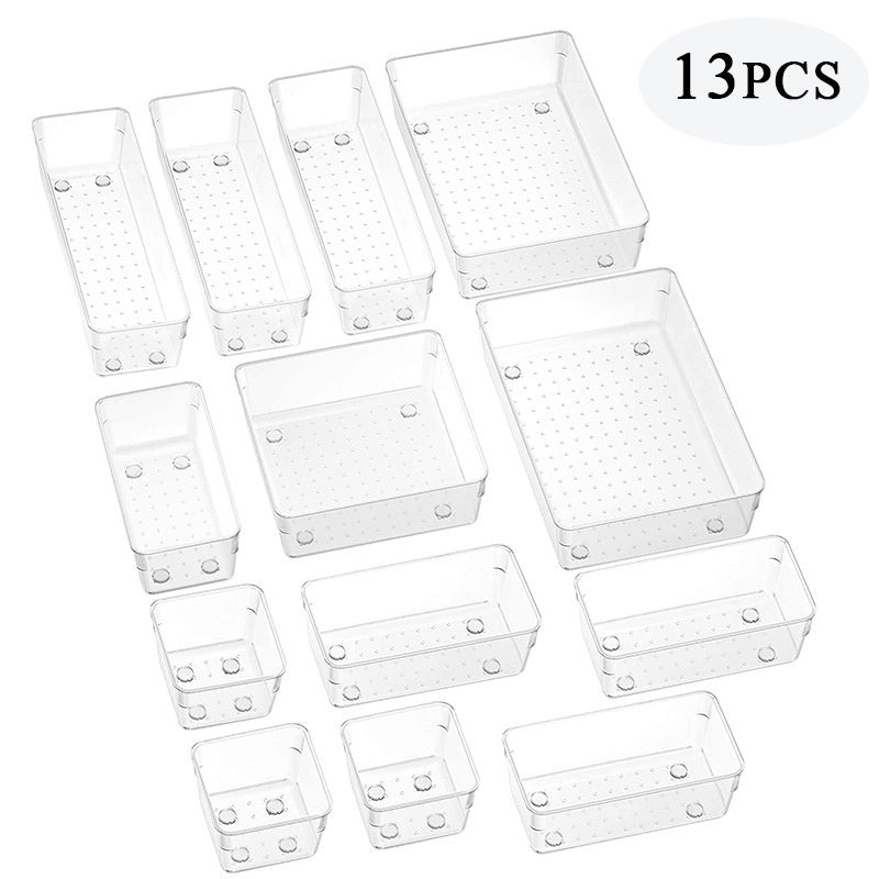 Household Plastic Transparent Drawer Storage Box