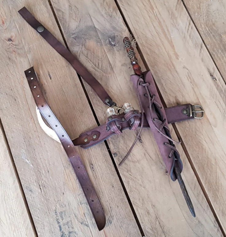 Leather Potion Sleeve Thigh Sword Sleeve Drama Performance