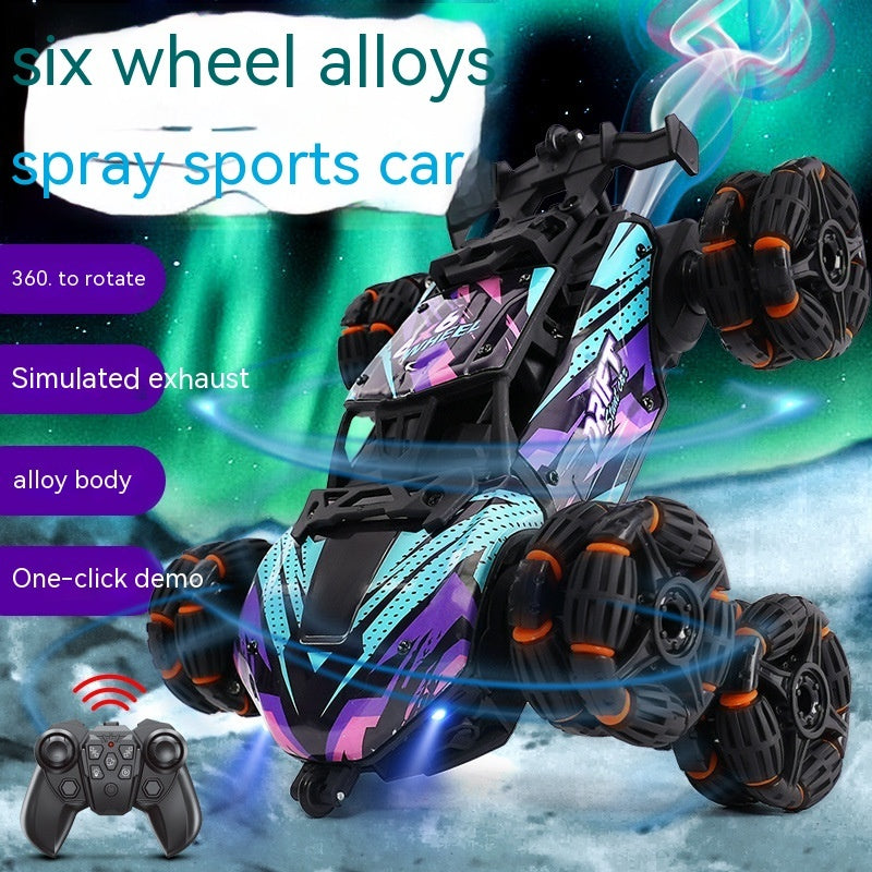 Children's Six-wheel Swing Arm High-speed Drift Off-road Vehicle Remote Control Car Toy