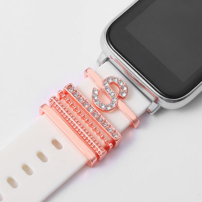 Rose Gold English Alphabet Buckle