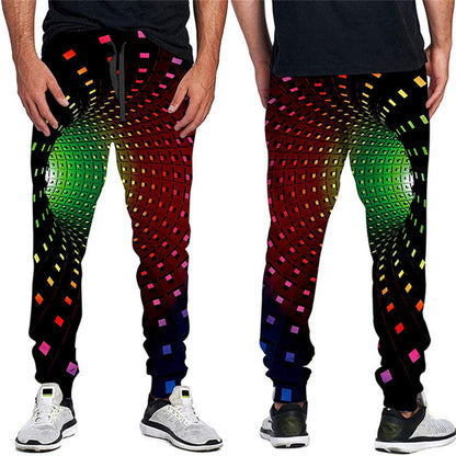 Men's Sports Casual Loose Printed Pants