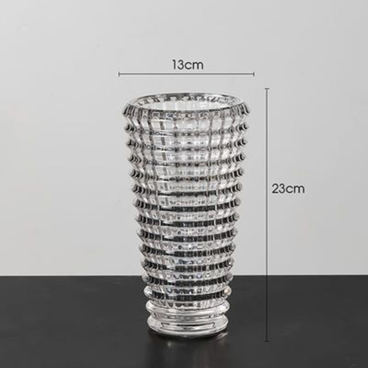 Simple Thickened Aggravated Glass Crystal Vase