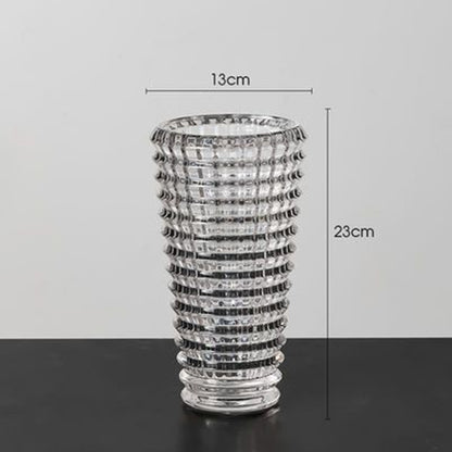Simple Thickened Aggravated Glass Crystal Vase