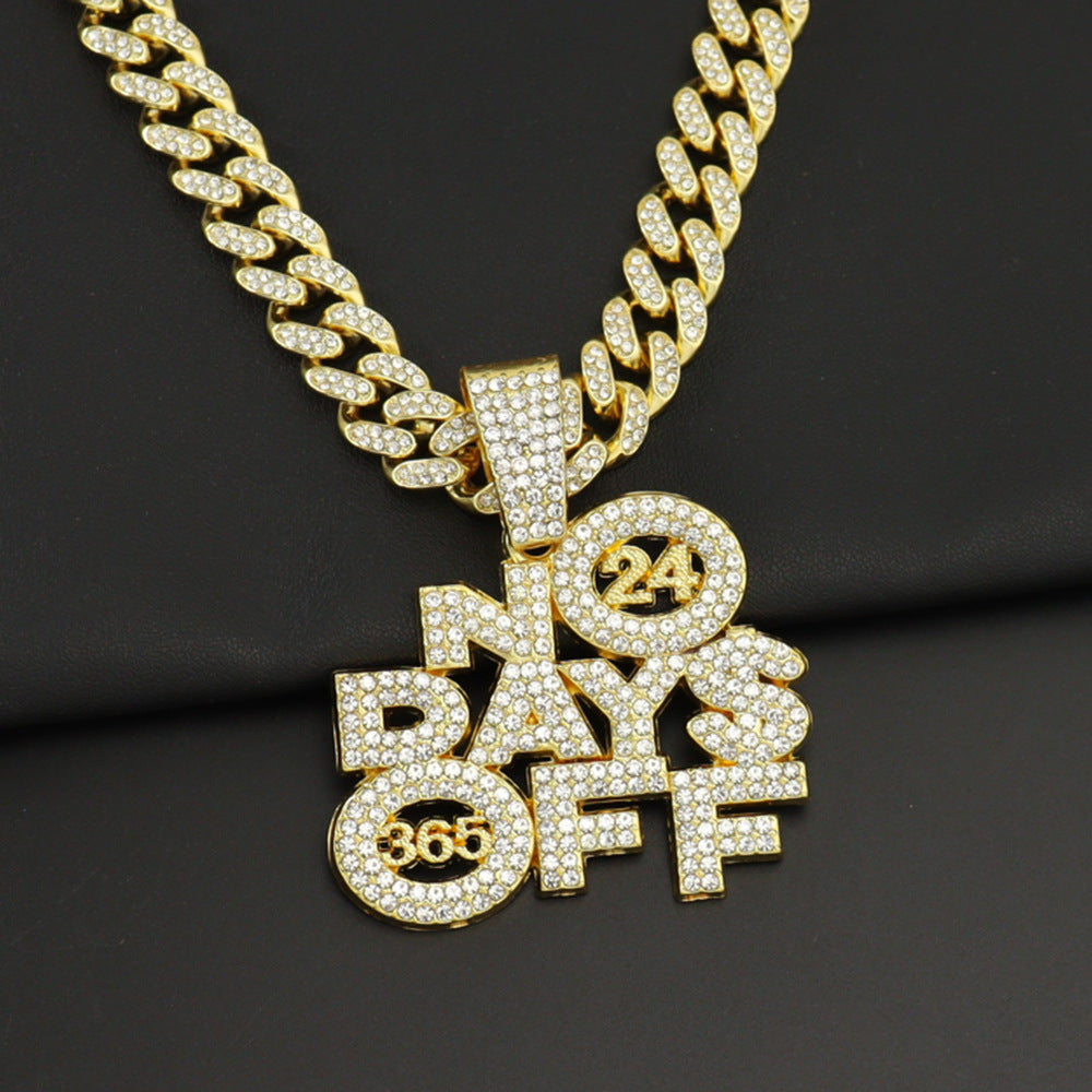 Men's And Women's Fashion Personalized Letters Alloy Pendant Necklace