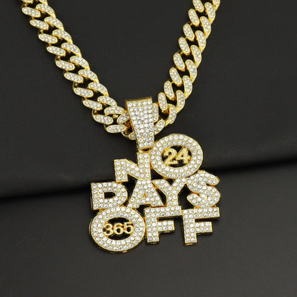 Men's And Women's Fashion Personalized Letters Alloy Pendant Necklace