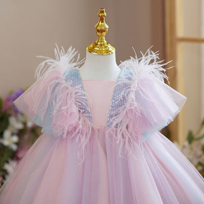 Girls Fashion Temperament Umbrella Princess Dress