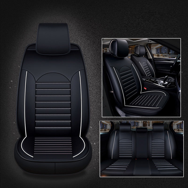 Five-seat Universal Fully Enclosed Car Seat Cushion Four Seasons Universal Leather Saddle Cover