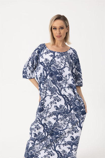 Women's Commoner Literary Retro Plus Size Dress