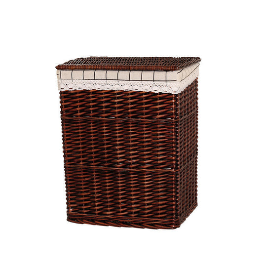 Storage Basket Rattan Large Toy With Lid