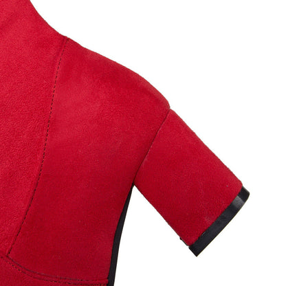 Thick-heeled Mid-heel Stretch Over-the-knee Women's Boots