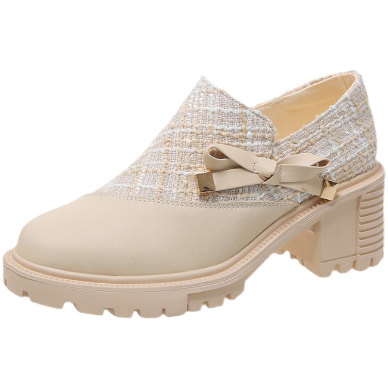 New Thick Heel Women Shoes Spring High Heels - FLIPSTYLEZLLC