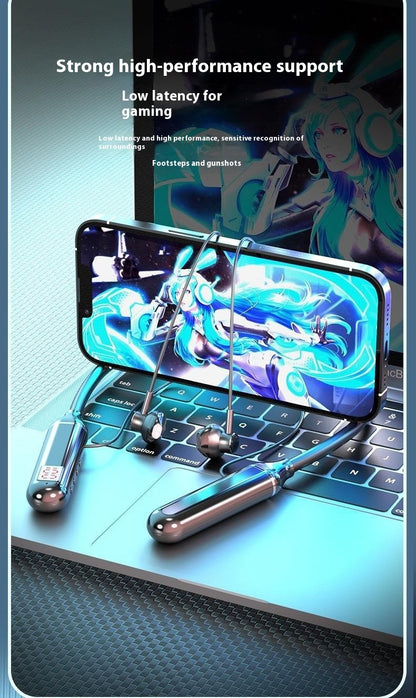 Neck Hanging Large Power G09 Digital Display Wireless Bluetooth Headset