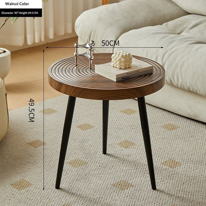Japanese-style Creative Solid Wood Growth-Ring Coffee Table For The Living Room