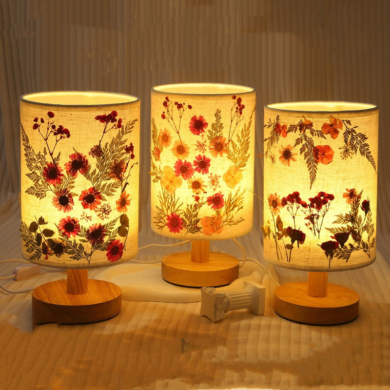 Handmade DIY Table Lamp Dry Flower Material Pack