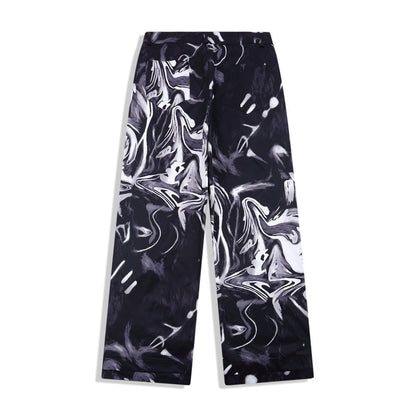 Tie Dye Pants Men's Loose Street Straight