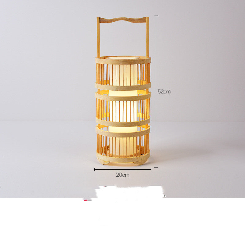 Store Bed And Breakfast Bedroom Bamboo Floor Lamp