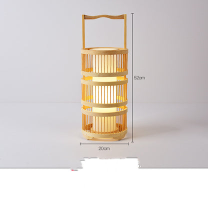 Store Bed And Breakfast Bedroom Bamboo Floor Lamp