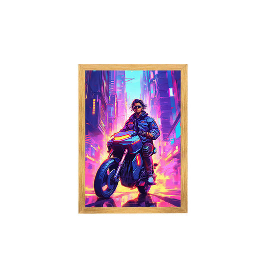 Motorcycle Motor Bike Luminous Paint Bedroom Bedside Hotel Decoration Painting