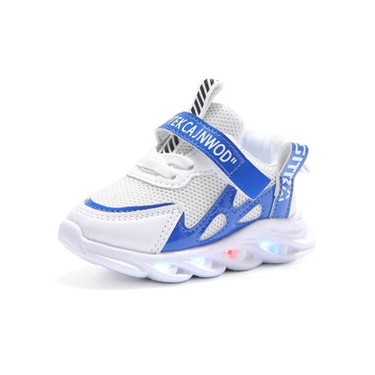 New Red light up Breathable unisex Sport Luminous Shoes for kids