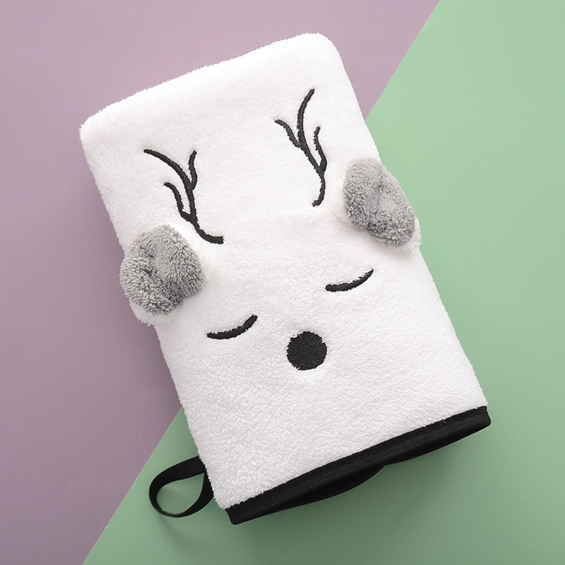High Density Coral Fleece Absorbent Cute Bath Towel