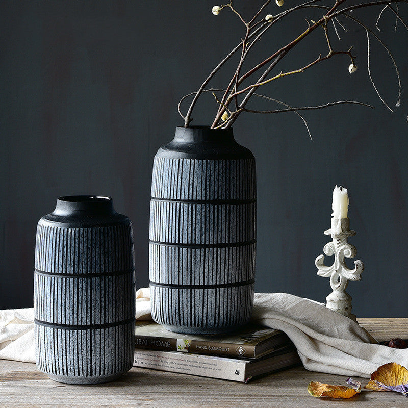 American Retro Polished Glass Vase Ornaments