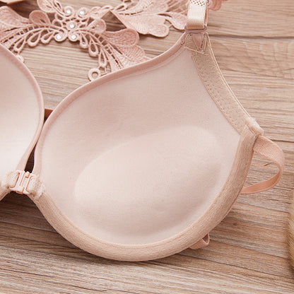 Women's Sexy Lace Beautiful Back Buckle Bra