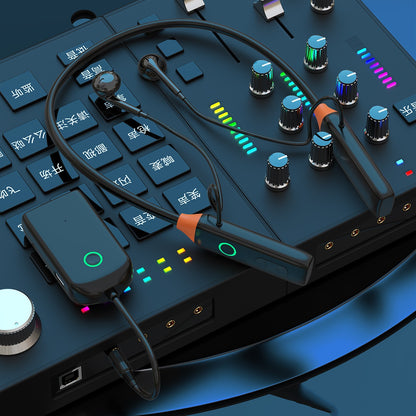 Wireless Monitor Earphone Neck Mounted Microphone Equipment