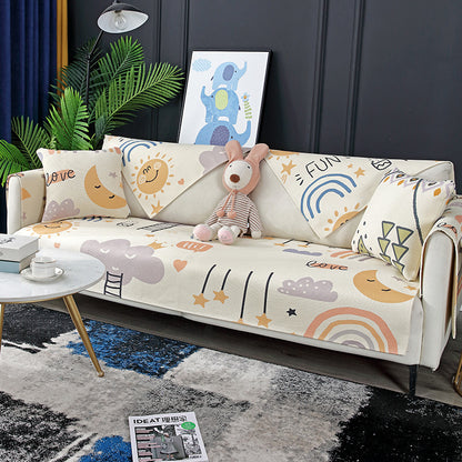 Four Seasons Universal Cotton And Hemp Sofa Cushion Minimalist