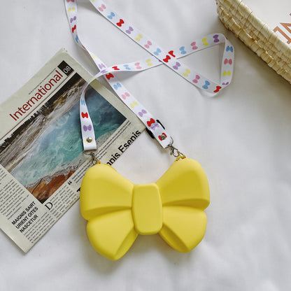 Diagonal Coin Purse Bow Princess Bag Parent-child Bag