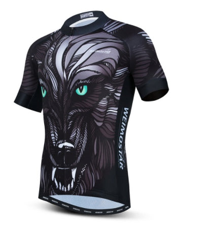 Cycling Jerseys Men 3D Lion Printing Bicycle Clothing Breathable Short Sleeve Shirts Quick Dry Bike Tops