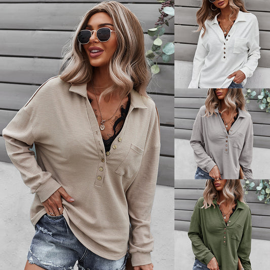 New Product Women's Fashion Elegant Long-sleeved Sweater Sexy Top