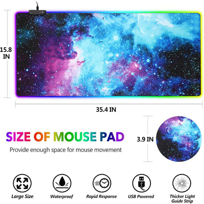 Gaming And Office USB RGB Backlit Mouse Pad