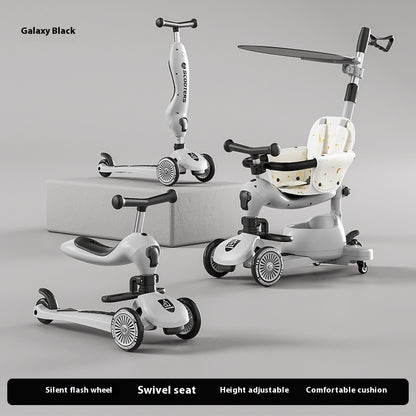 Children's Scooter Multifunctional Music Flash Scooter