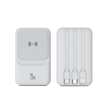 Magnetic Wireless Charger Power Bank With Cable Super Fast Charge Mobile Power 10000 MA