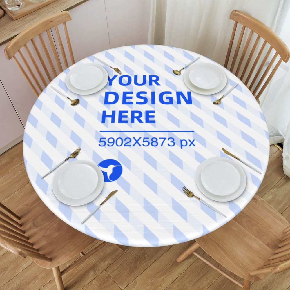 Oil And Stain Resistant Round Table Cover