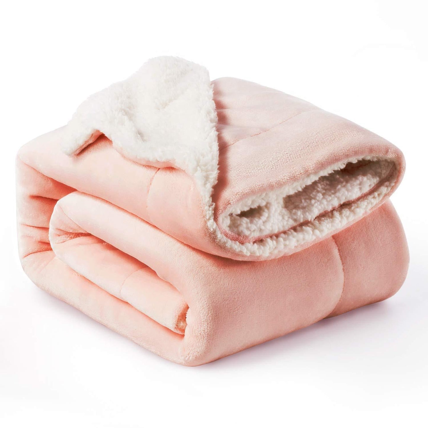 Lamb Fleece Blanket For Bed - Thick And Warm Blanket For Winter, Soft Fuzzy Plush King Blanket For All Seasons