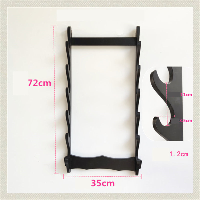 Wall-mounted Sword Rack, Home Black Flute Rack