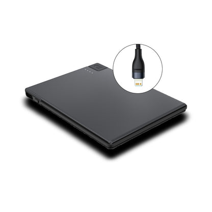 Ultra-thin Compact Portable With Cable Mobile Power Supply