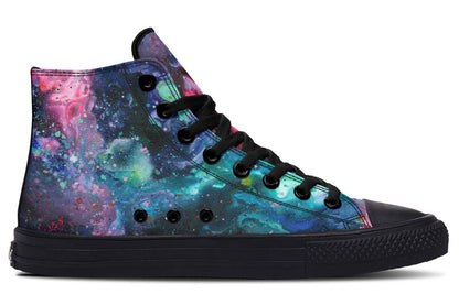 Printed Couple High Top Canvas Shoes