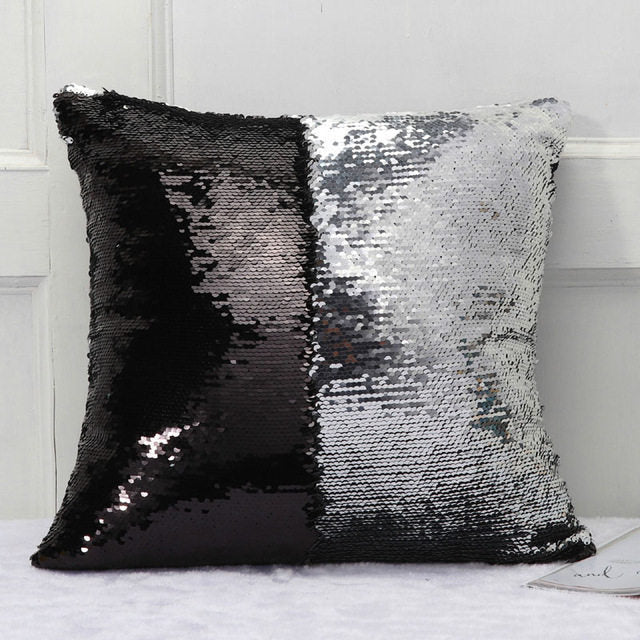 DIY Sequin Sofa Decorative Cushion Cover