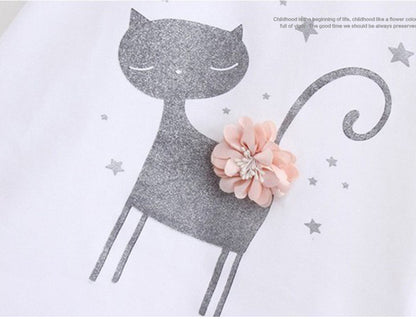 Fashion Girl Cartoon Cute Short Skirt Two-piece Suit