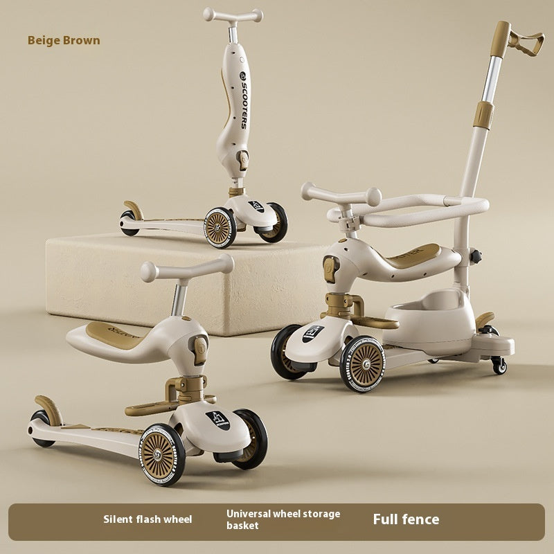 Children's Scooter Multifunctional Music Flash Scooter