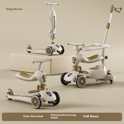 Children's Scooter Multifunctional Music Flash Scooter