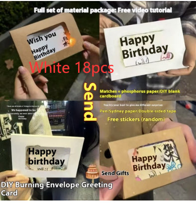 Handmade DIY Greeting Birthday Envelope Cartridge Material Package