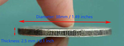 Deep Relief American Insect Skull Silver Dollar