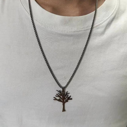 Personalized High-grade Stainless Steel Lucky Tree Necklace