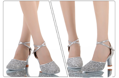 Women High Heeled Modern Latin Dance Shoes - FLIPSTYLEZLLC