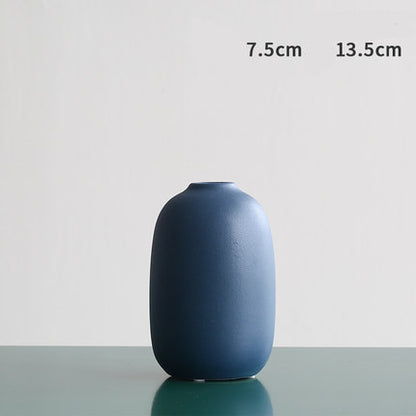 Morandi Color Nordic Style Creative Ceramic Dry Flower Vase Living Room Flower