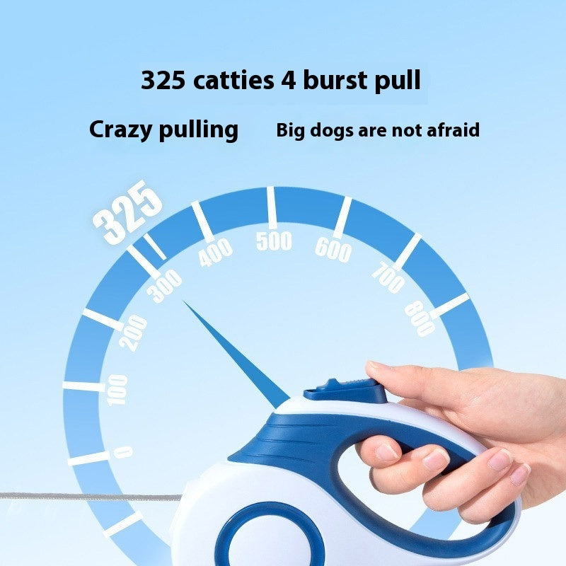 Dog Automatic Retractable Leash Explosion-proof Medium And Large Out Dog Chain With Trash Can Pet Dog Leash