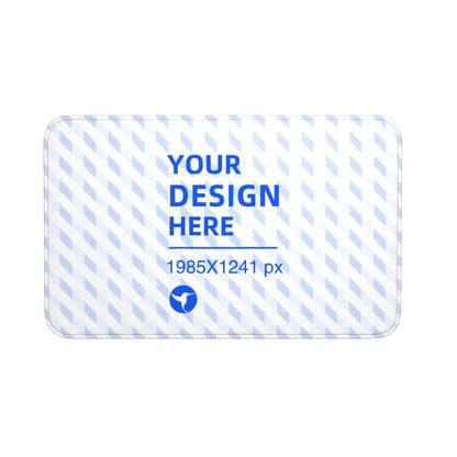 Create Your Own Flannel Absorbent Non-slip Easy-care Floor Mat